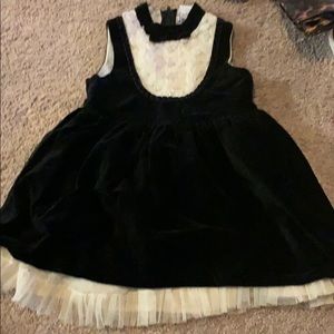Harajuku Mini  Black Tux style Dress Toddler 3T